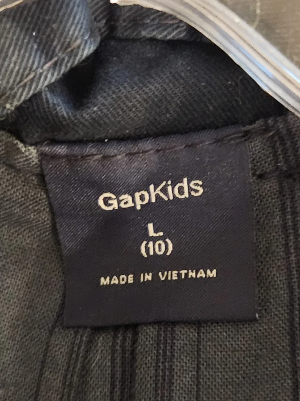 GAP Kids Dark Navy Hooded Field Jacket with Front Flap Pockets